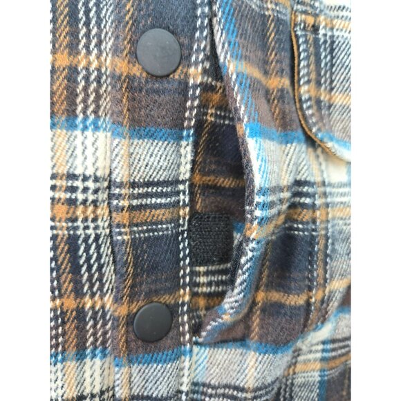 Dickies Mens Flannel Snap Work Shirt Jacket Medium Outdoors Rugged - Picture 9 of 11